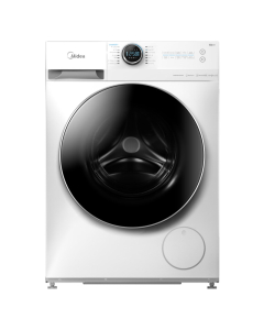 Midea front-loading washing machine, 10 kg, 14 programs, white