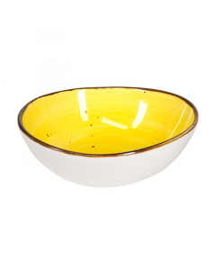 yellow porcelain bowl
