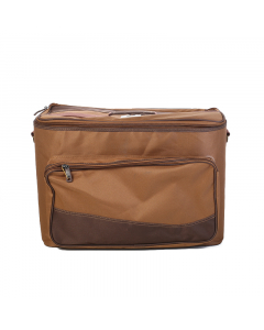 Brown canvas travel bag