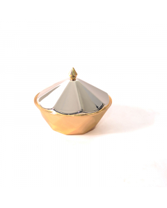 Silver   golden date bowl