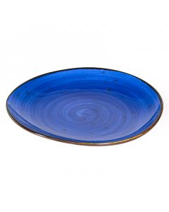 Medium blue porcelain bowl