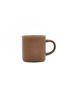 Porcelain cup brown hand