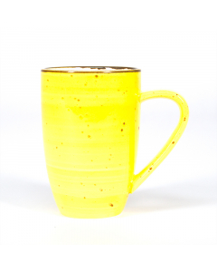 yellow porcelain mug