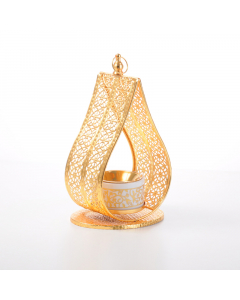 Incense burner with golden decoration