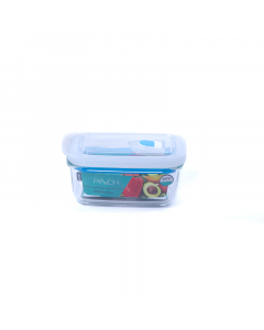 Glass container with plastic lid 400 ml
