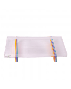 Acrylic serving tray with base
