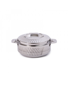 Steel dotted food container 1500 ml