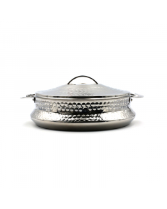 Round stainless steel food container 3 liters