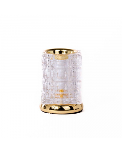 golden crystal incense burner