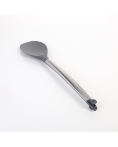 Silicone spoon with astainless steel
