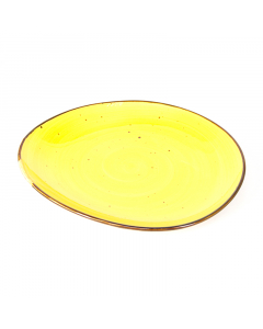 Large yellow porcelain bowl