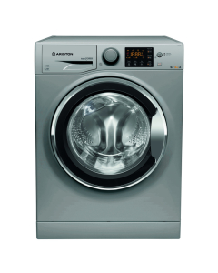 Ariston washing machine, front load, 9 kg wash, 6 kg dry, silver
