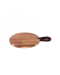 Small rounded wooden serving