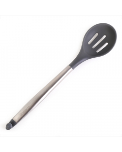 Silicon spoon with Estainless steel hand