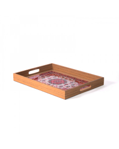 tray serving a wooden color