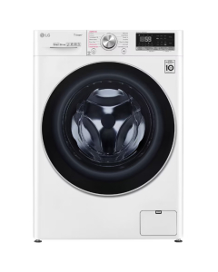 LG washer and dryer, front loading, 8 kg wash, 5 kg dry, white