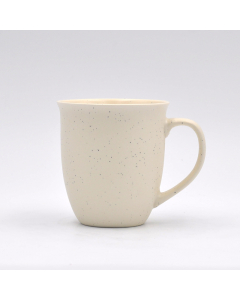 Porcelain cup white with a hand