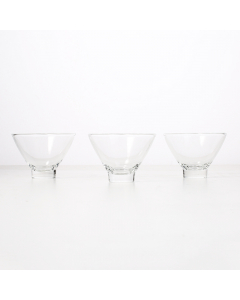 A set of 6-piece glass jewelry cups