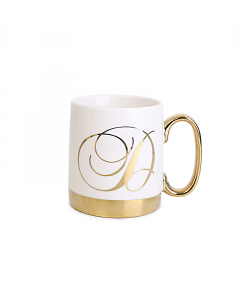 Porcelain mug with handle