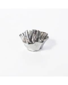 Small silver serving bowl