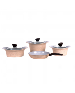Ceramic Cookware Set 7 Korean beige pieces