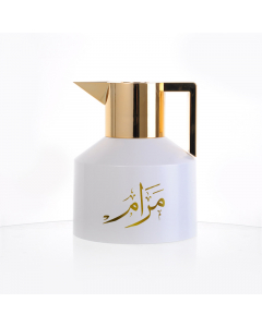 Lamoda Maram thermos 1 liter white with golden lid