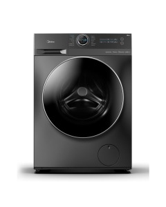 Midea front-loading washing machine, 10 kg, 14 programs, black