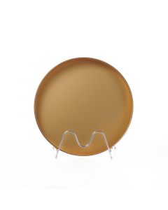 Medium circular gilded copper plate