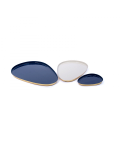 Gilded plated serving set, 3 pieces