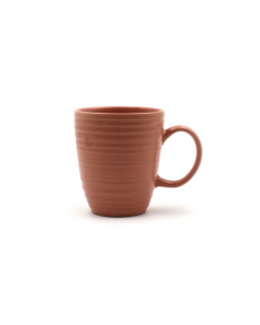 Porcelain cup with a dark beige hand