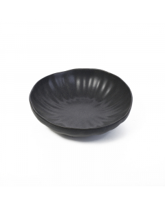 deep black porcelain bowl