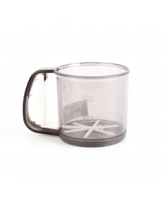 Transparent sieve with handle