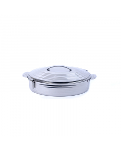 Round stainless steel food container 3.5 liters