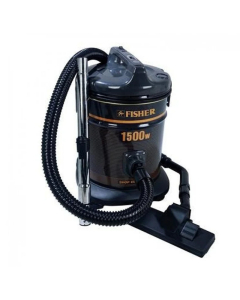 Fisher drum vacuum cleaner, 15 liters, 1500 watts