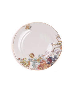 Porcelain plate is flat 10.5 cm