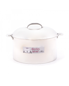 Silver food container 7.5 liters