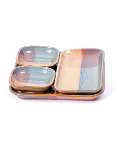 Square Yogurt Set with Stand 3 Pieces