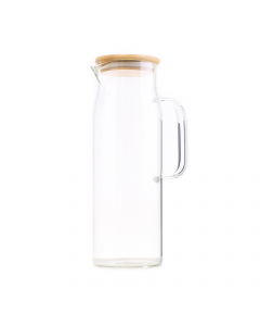 1.5 liter glass jar with wooden lid