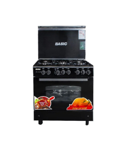 Basic oven, 5 burners, full safety gas, 60x90