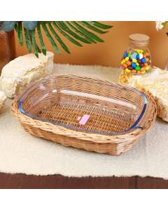 Caldo glass tray with basket 3.8 litres
