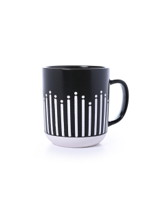 Black porcelain cup