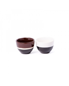 Porcelain coffee cups set, 12 colored pieces