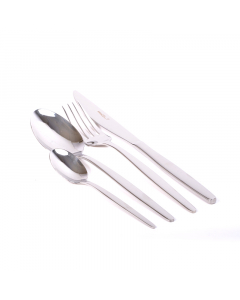 A set of 24-piece spoons in dark silver