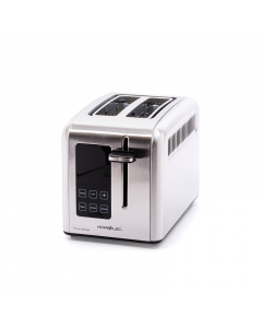 Home elec toaster 900 watts, steel, 2 slices