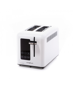 Home elec toaster 900 watts white 2 slices
