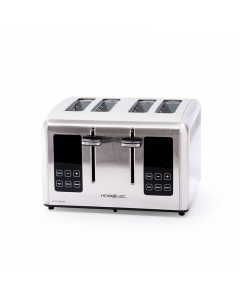 Home elec toaster 1750 watts, steel, 4 slices