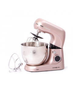 Home elec stand mixer with rapid brewing feature, 5.3 liters, 1100 watts, rose gold