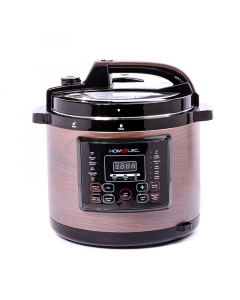 Home elec pressure cooker 8 liters 1300 watts wooden