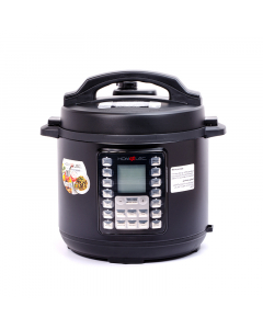 Home elec pressure cooker 6 liters 1000 watts black