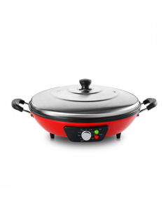 Red electric griddle